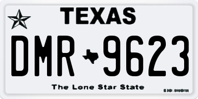 TX license plate DMR9623