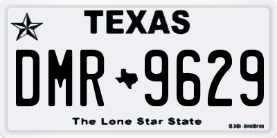 TX license plate DMR9629