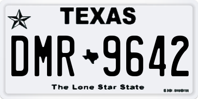 TX license plate DMR9642