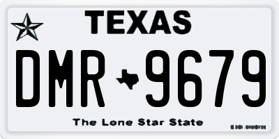 TX license plate DMR9679