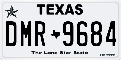 TX license plate DMR9684