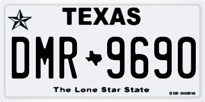TX license plate DMR9690