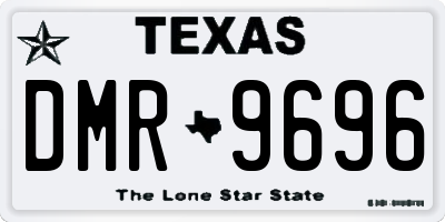 TX license plate DMR9696
