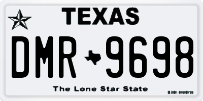 TX license plate DMR9698