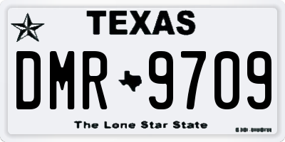 TX license plate DMR9709