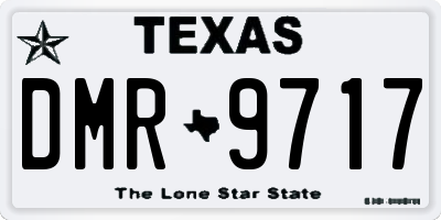 TX license plate DMR9717