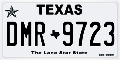 TX license plate DMR9723