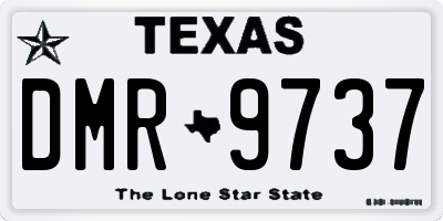 TX license plate DMR9737