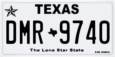TX license plate DMR9740
