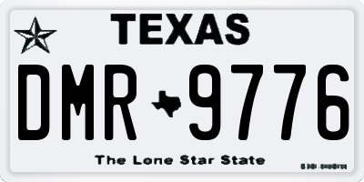 TX license plate DMR9776