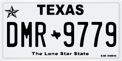 TX license plate DMR9779