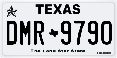 TX license plate DMR9790