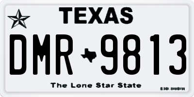 TX license plate DMR9813