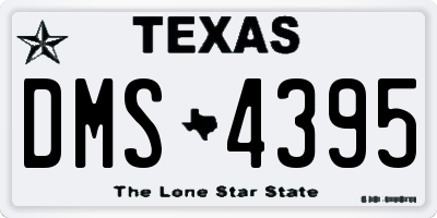 TX license plate DMS4395