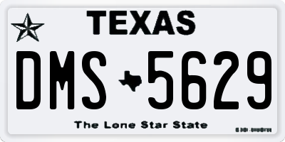 TX license plate DMS5629