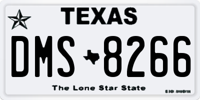 TX license plate DMS8266