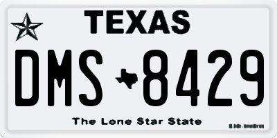 TX license plate DMS8429