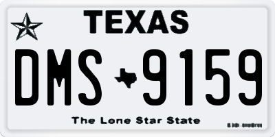 TX license plate DMS9159