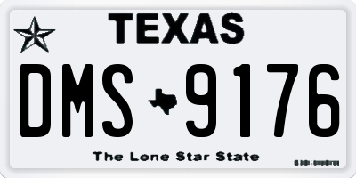 TX license plate DMS9176