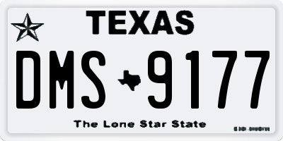 TX license plate DMS9177