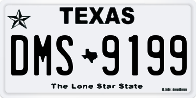 TX license plate DMS9199