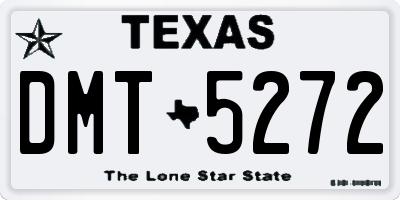 TX license plate DMT5272