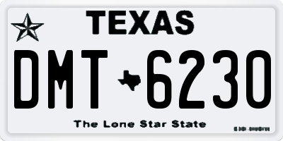 TX license plate DMT6230