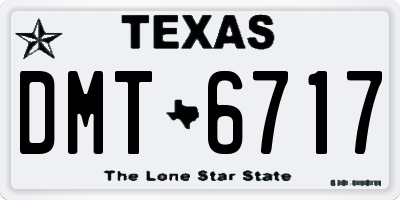 TX license plate DMT6717