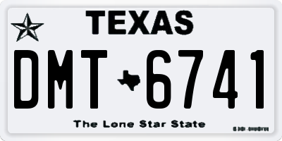 TX license plate DMT6741