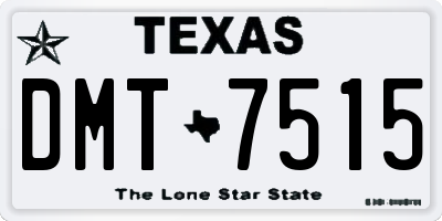 TX license plate DMT7515