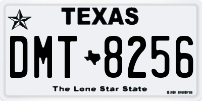 TX license plate DMT8256