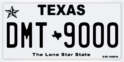 TX license plate DMT9000