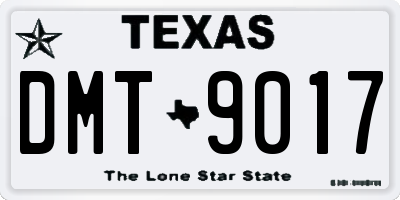 TX license plate DMT9017