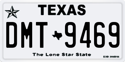 TX license plate DMT9469