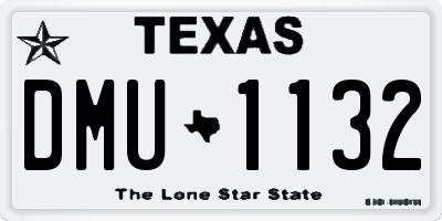 TX license plate DMU1132