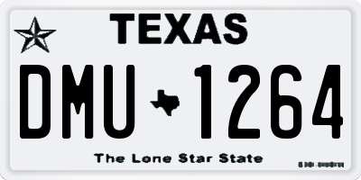 TX license plate DMU1264