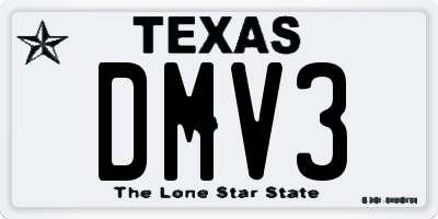 TX license plate DMV3