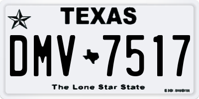 TX license plate DMV7517