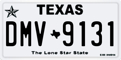 TX license plate DMV9131