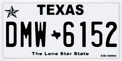 TX license plate DMW6152