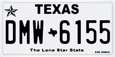 TX license plate DMW6155