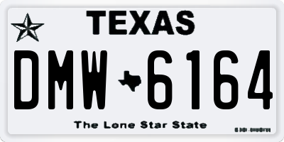 TX license plate DMW6164