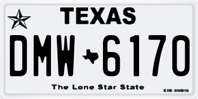 TX license plate DMW6170