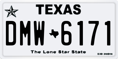 TX license plate DMW6171