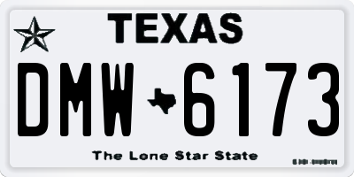 TX license plate DMW6173