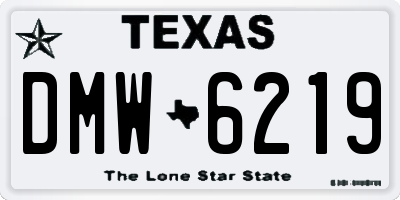 TX license plate DMW6219