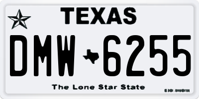 TX license plate DMW6255