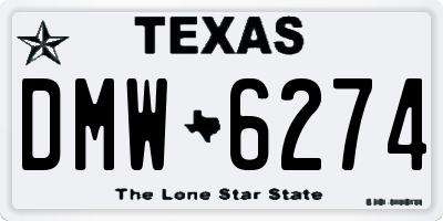 TX license plate DMW6274