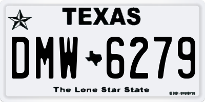 TX license plate DMW6279