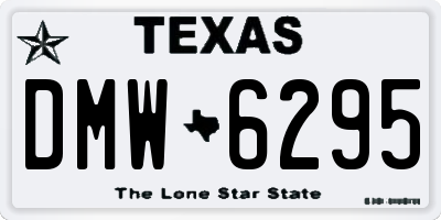 TX license plate DMW6295